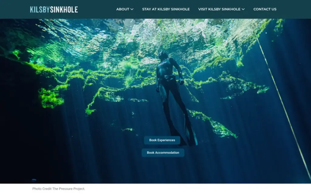 Kilsby Sinkhole website homepage